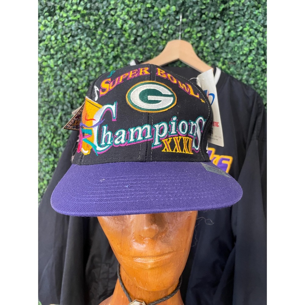 vtg 90s GREENBAY PACKER SUPERBOWL Hat cap football collectible deadstock vintage